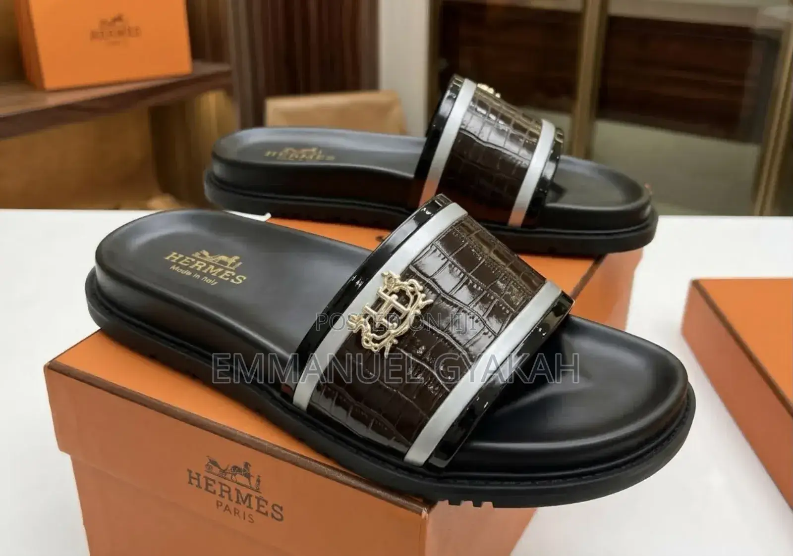 Versace, Hermes, Christians Louboutin Louis Vuitton Slippers