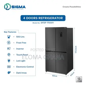 Sigma 500 Litres 4-Door Refrigerator - SFDF-T5001