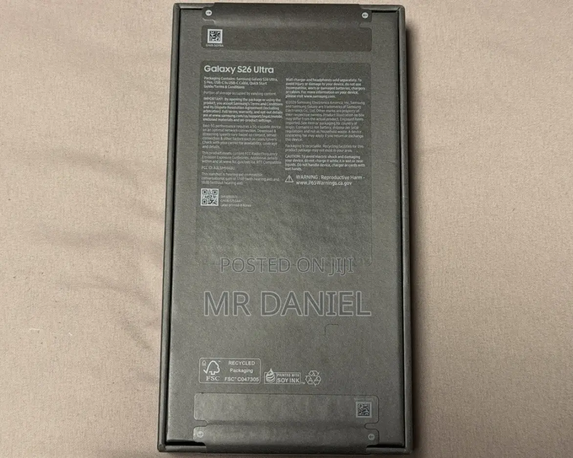 New Samsung Galaxy S26 Ultra 5G 1 TB Silver