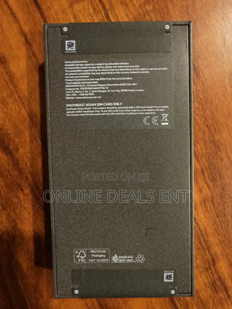 New Samsung Galaxy S26 Ultra 5G 1 TB Black
