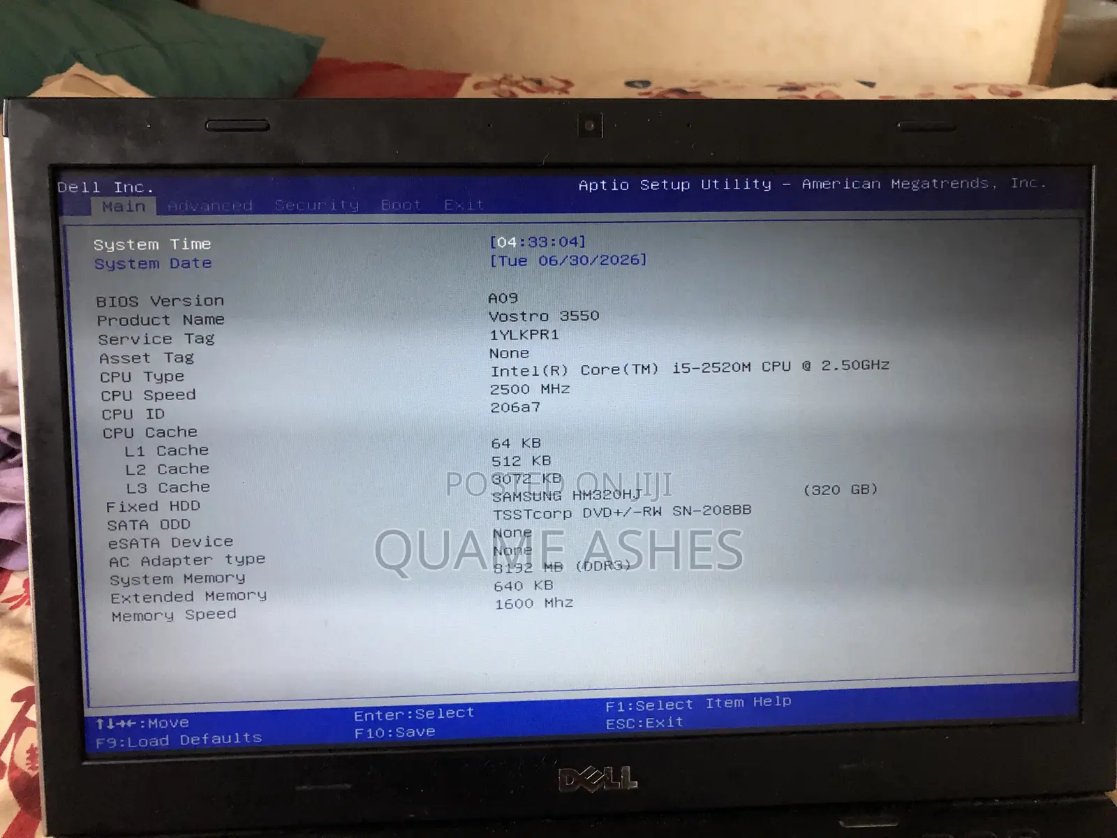 Laptop Dell Vostro 3550 8GB Intel Core i5 HDD+SSD 320GB