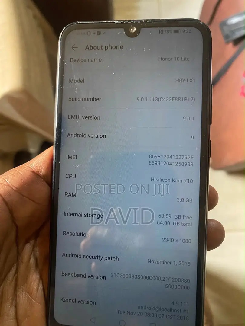 Huawei Honor 10 Lite 64 GB Blue