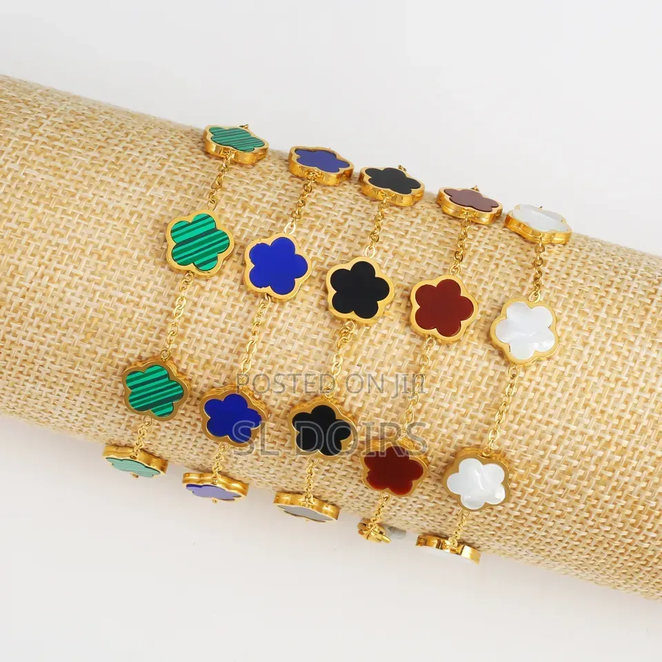Luck Charm Plum Gold Bracelet