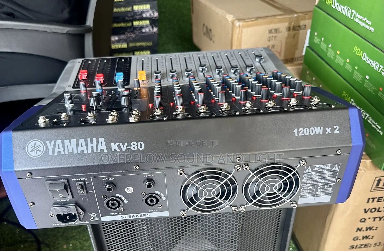 Yamaha Kv-80 8-Channel Powered Mixer With Integrated Power Amplifier