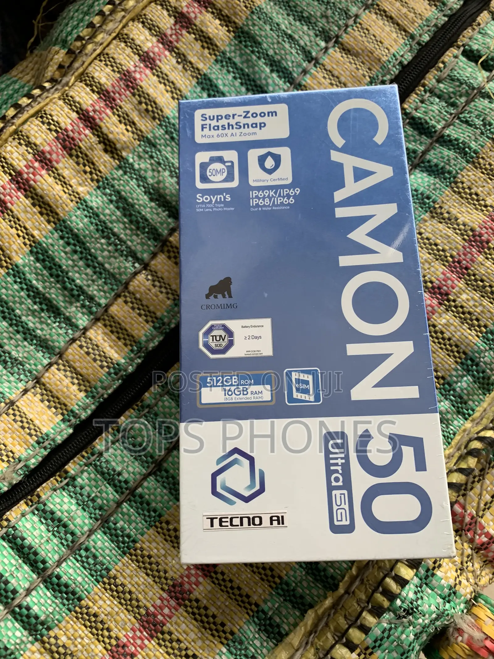 New Tecno Camon 50 Ultra 512 GB Gray