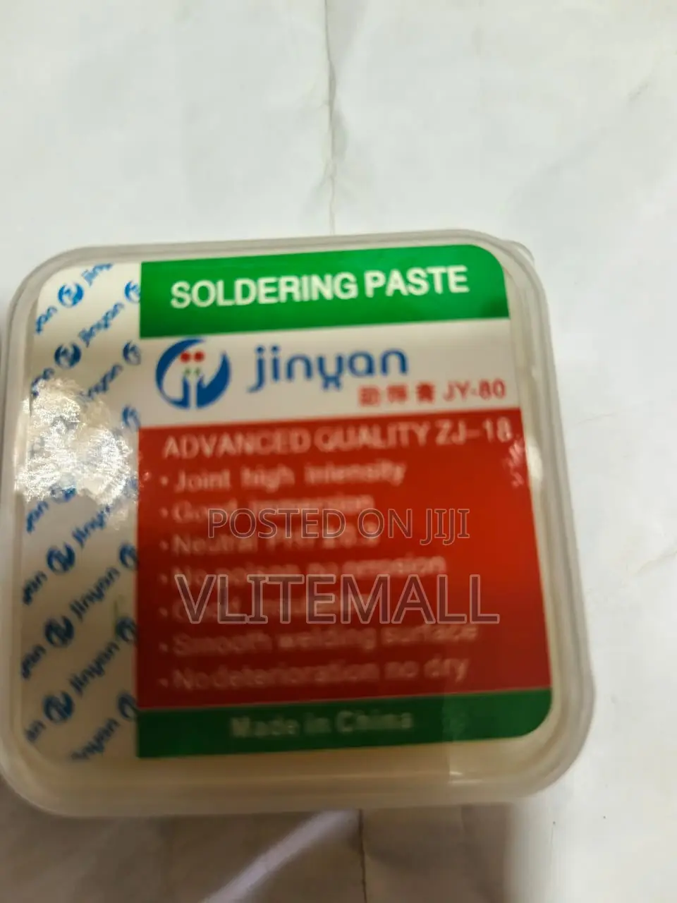Jinyan Brand Zj-18 Soldering Paste.
