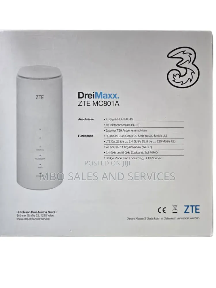 Zte 5g Universal Turbonet Router Wifi6 Cat19 Dual Band + Powerbank/Ups