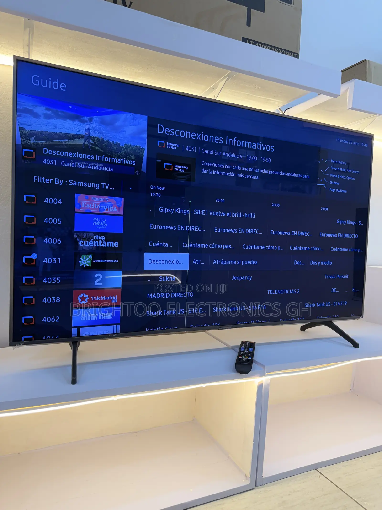 55inches Samsung Digital Satellite Uhd HDR Smart Tv