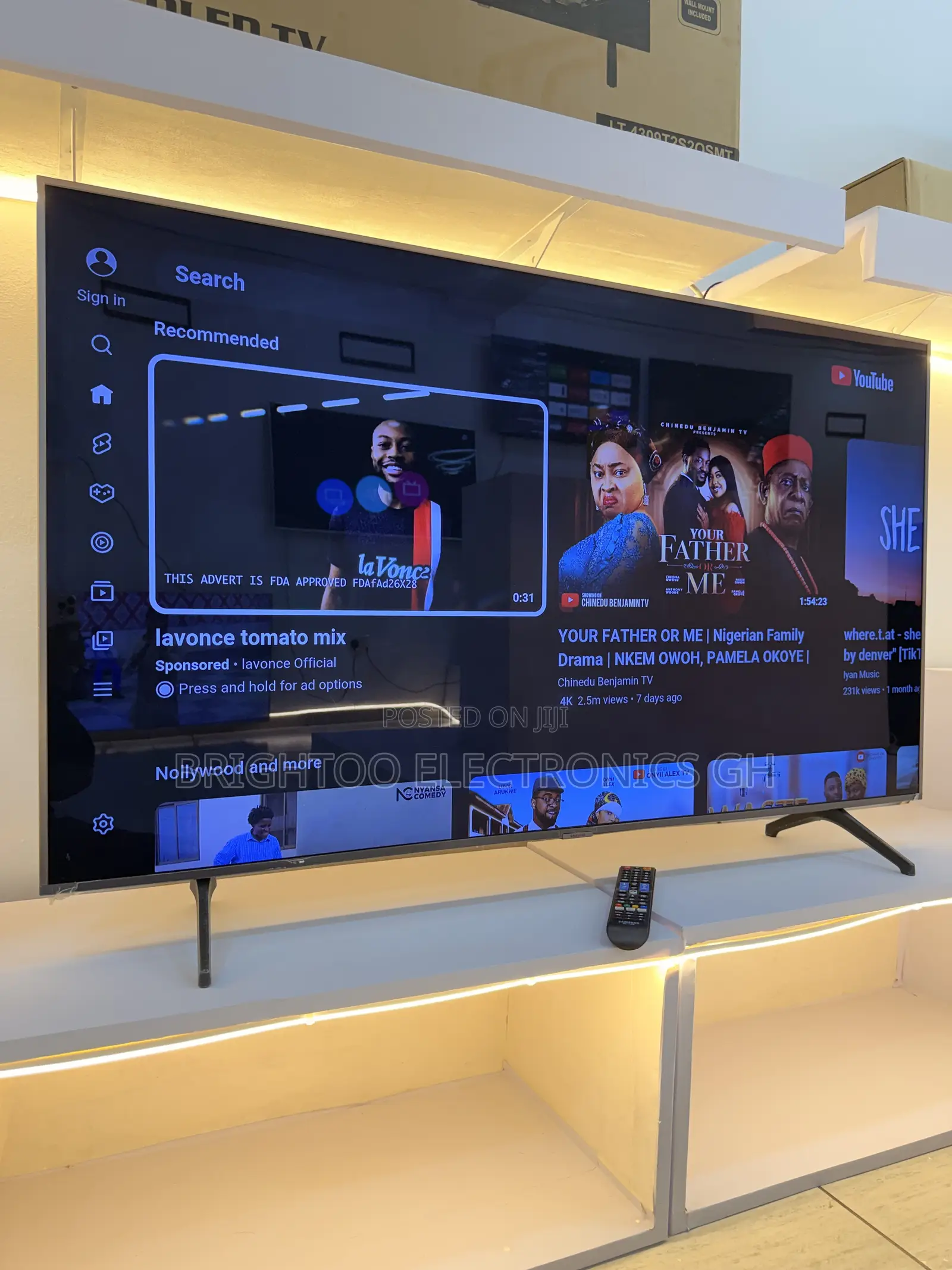 55inches Samsung Digital Satellite Uhd HDR Smart Tv