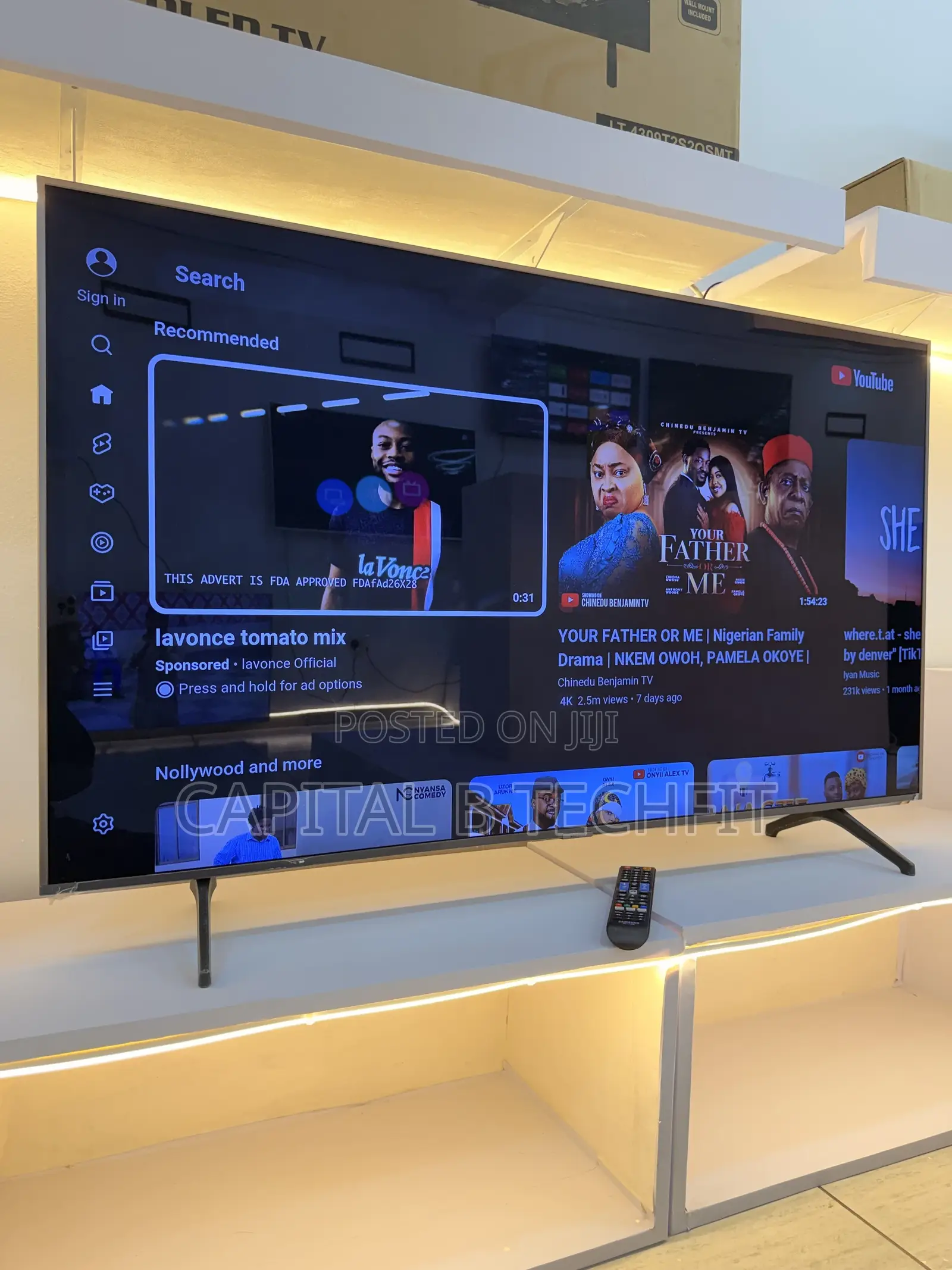 55inches Samsung Digital Satellite Uhd HDR Smart Tv