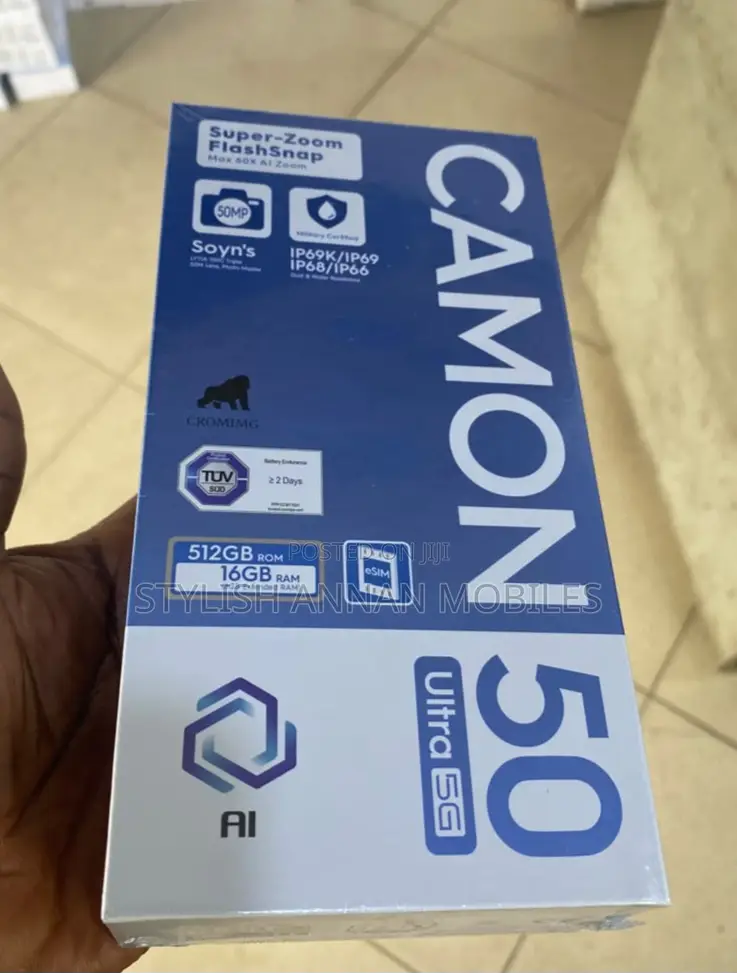 New Tecno Camon 50 Ultra 512 GB Blue