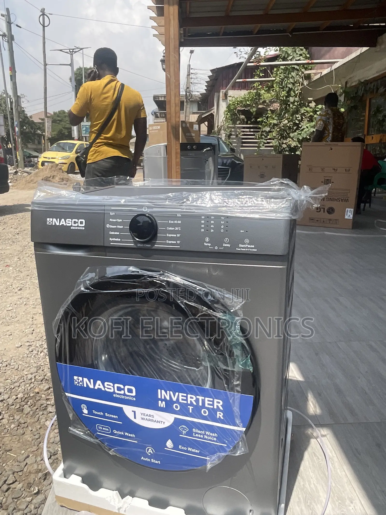 (Deliver at Your Door Step) Nasco 8kg Front Load Washing Machine
