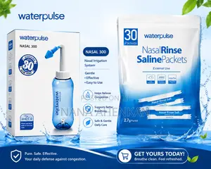 Nasal Rinse Bottle 300ml With 30 Saline Packets