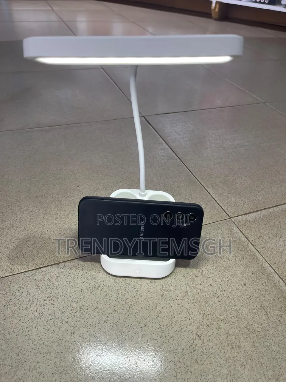 Rechargeable Led Table Lamp With Phone Holder Touch Control