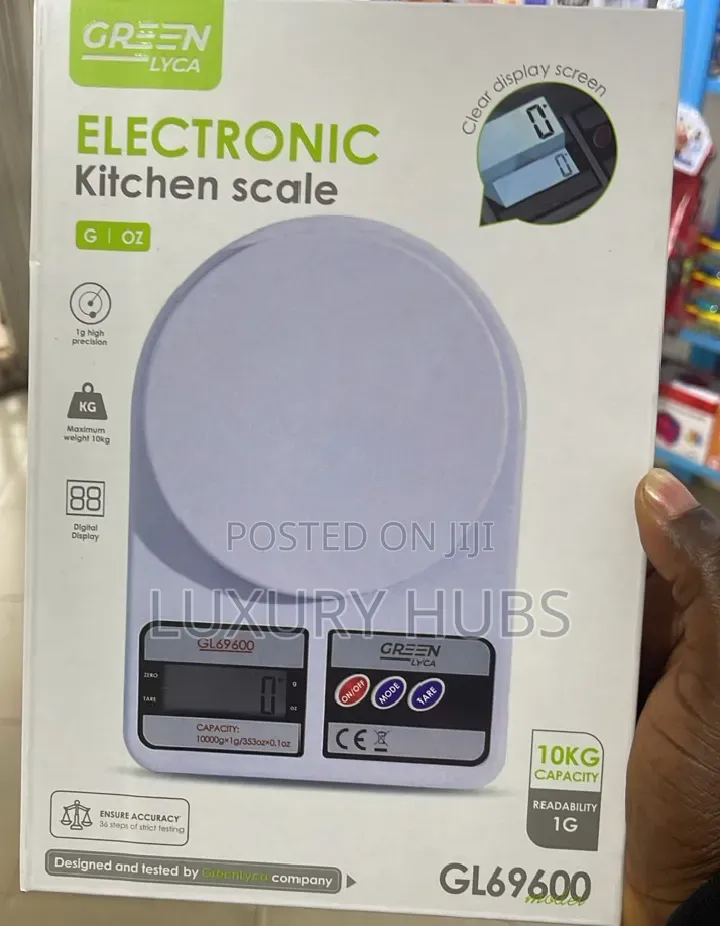 10kg Green Lyca Kitchen Scale