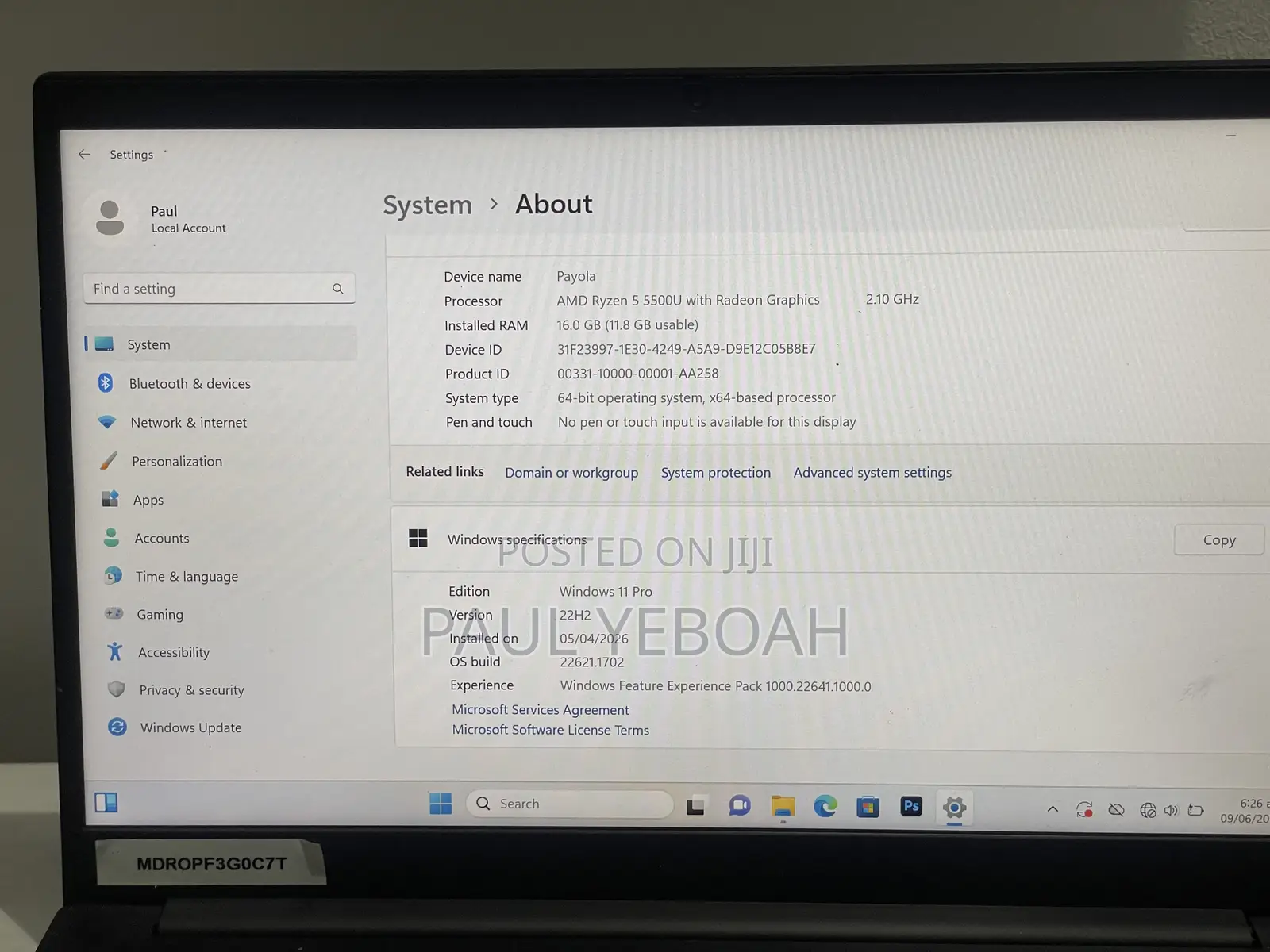 Laptop Lenovo ThinkPad E14 Gen 4 16GB AMD Ryzen 5 SSD 256GB