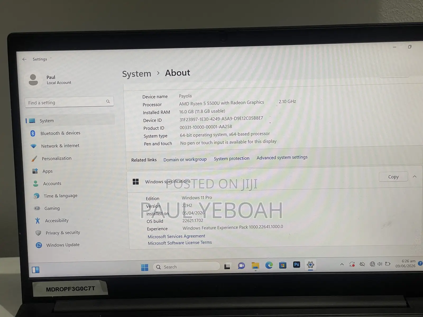 Laptop Lenovo ThinkPad E14 Gen 4 16GB AMD Ryzen 5 SSD 256GB