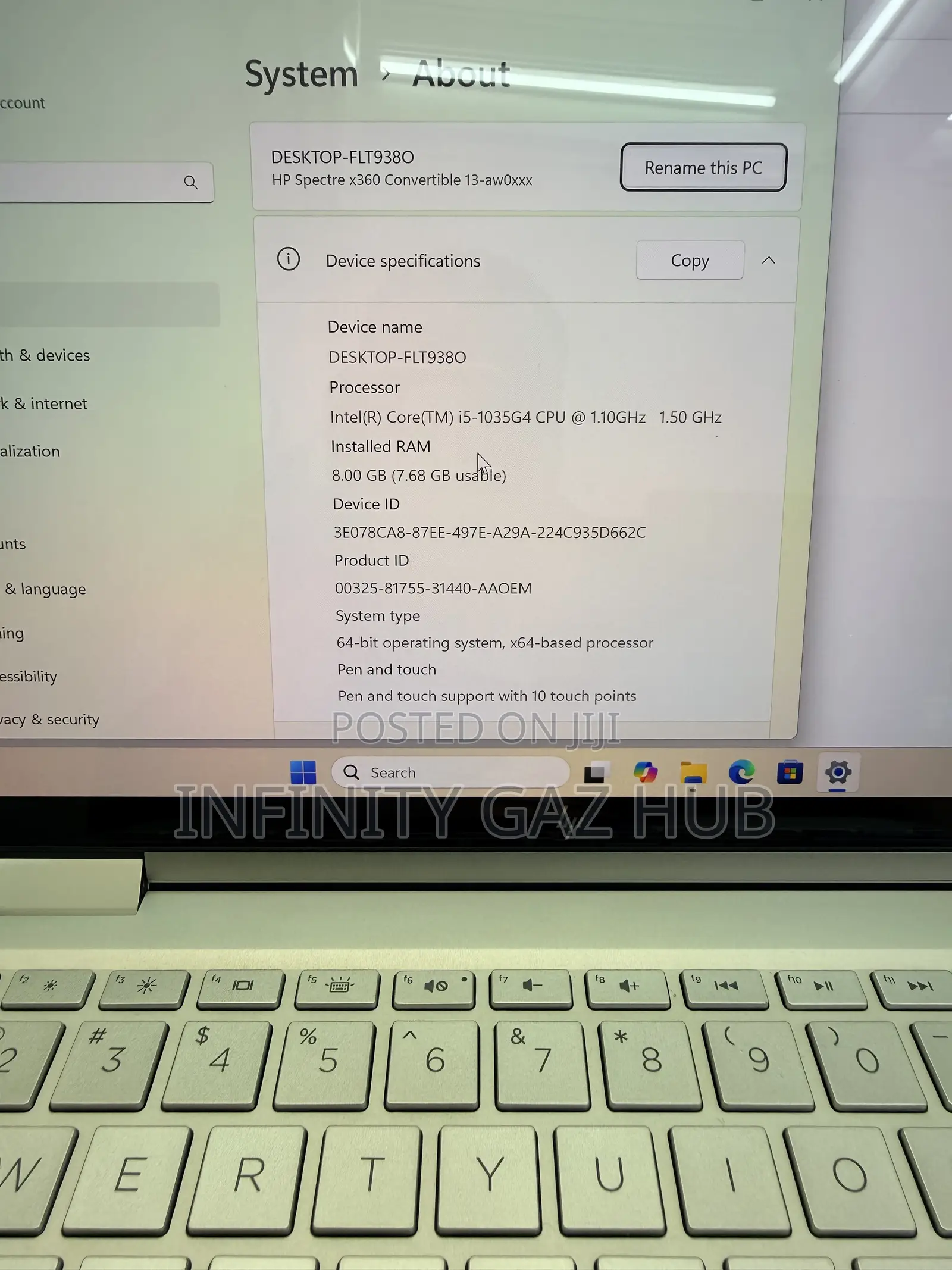 Laptop HP Spectra 13 8GB Intel Core i5 SSHD (Hybrid) 256GB