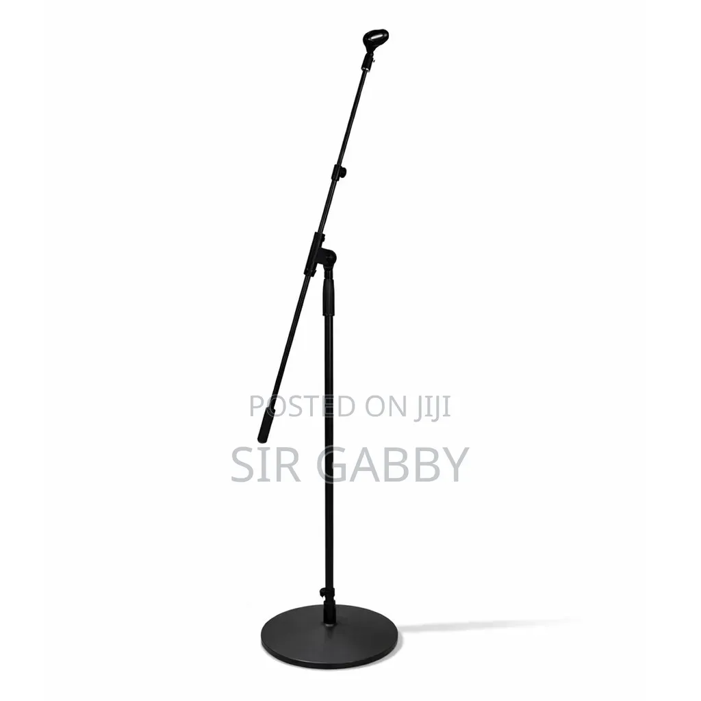 Round Base and Tripod Mic Stand