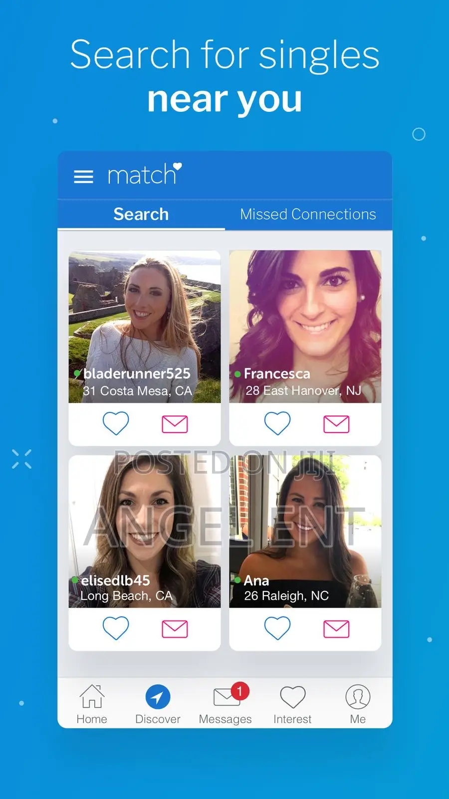 Plenty of Fish Usa Account/Match Dating Account Available