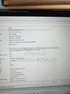 Laptop Asus TUF Gaming A15 16GB AMD Ryzen 5 SSD 1T