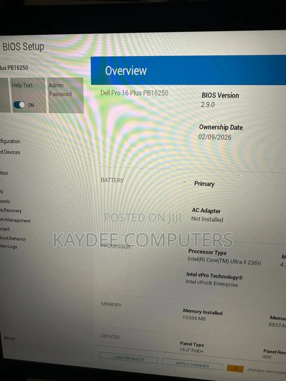 Laptop Dell Pro Plus 16 16GB Intel Core Ultra 5 SSD 256GB
