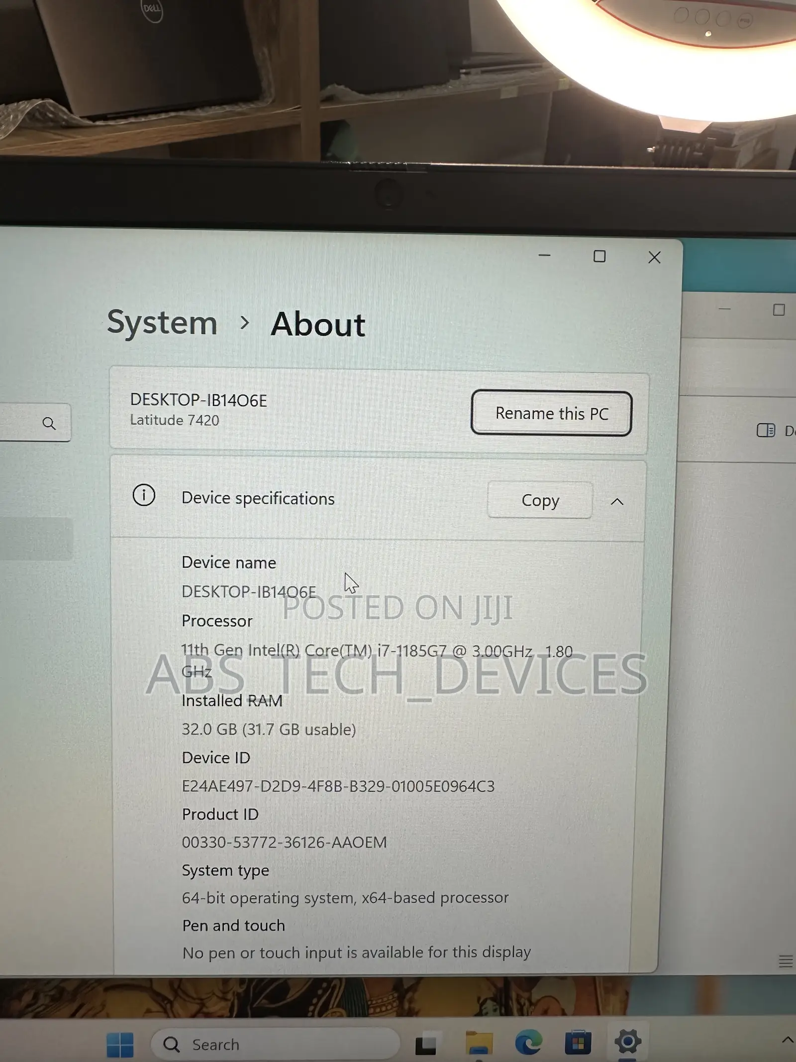 Laptop Dell Latitude 7420 32GB Intel Core i7 SSD 1T
