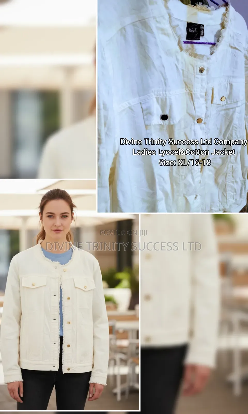 Ladies Shacket With Shiny Buttons