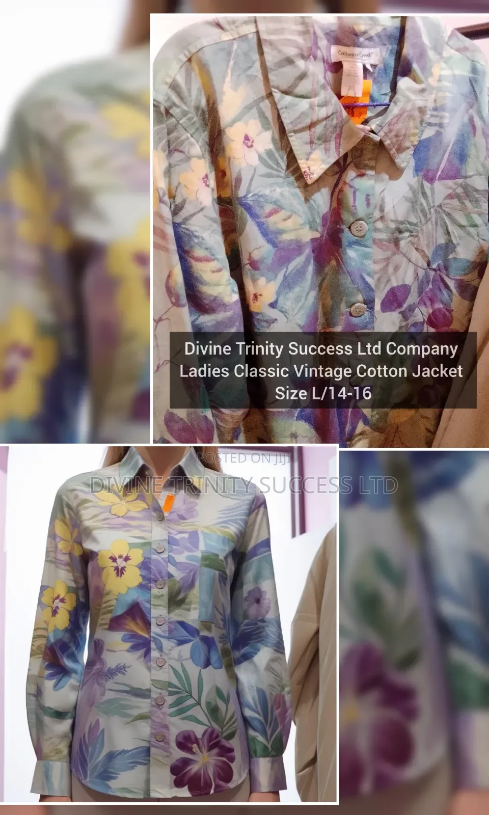 Ladies Vintage Cotton Shacket