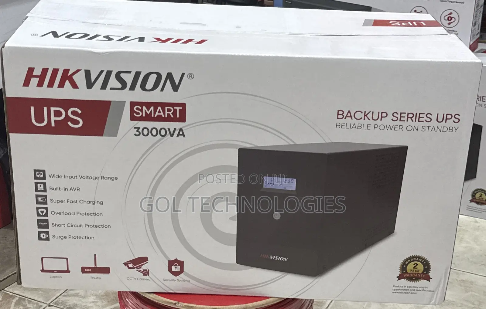 Hikvision Ups Smart 3000va Ds-Ups3000-R