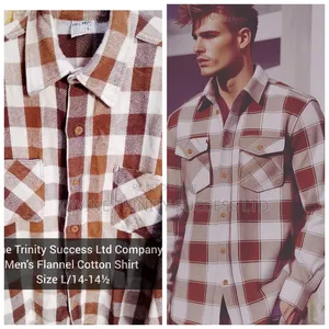Men's Flannel Checkered Pattern Shirt