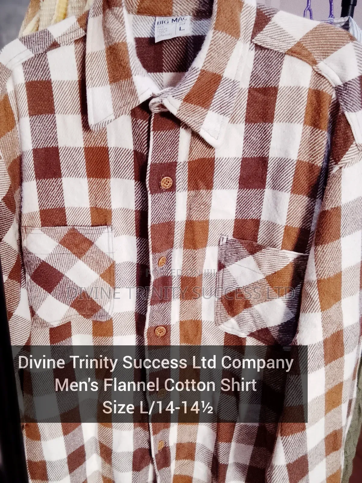 Men's Flannel Checkered Pattern Shirt