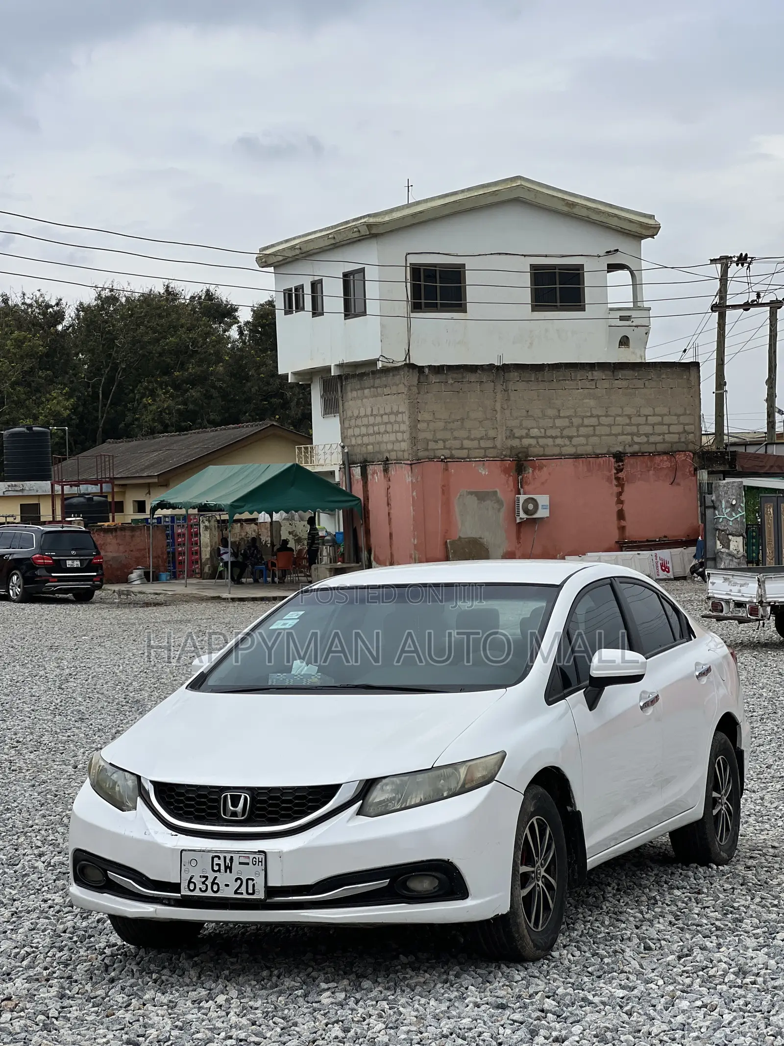 Honda Civic LX 4dr Sedan (1.8L 4cyl CVT) 2014 White