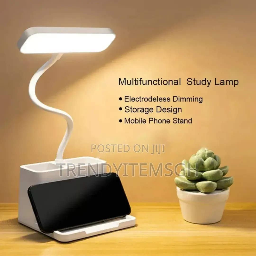 Rechargeable Led Table Lamp With Phone Holder Touch Control