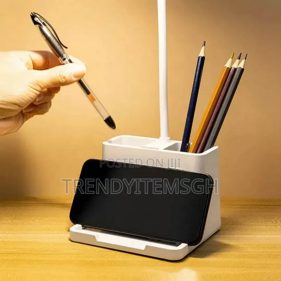 Rechargeable Led Table Lamp With Phone Holder Touch Control