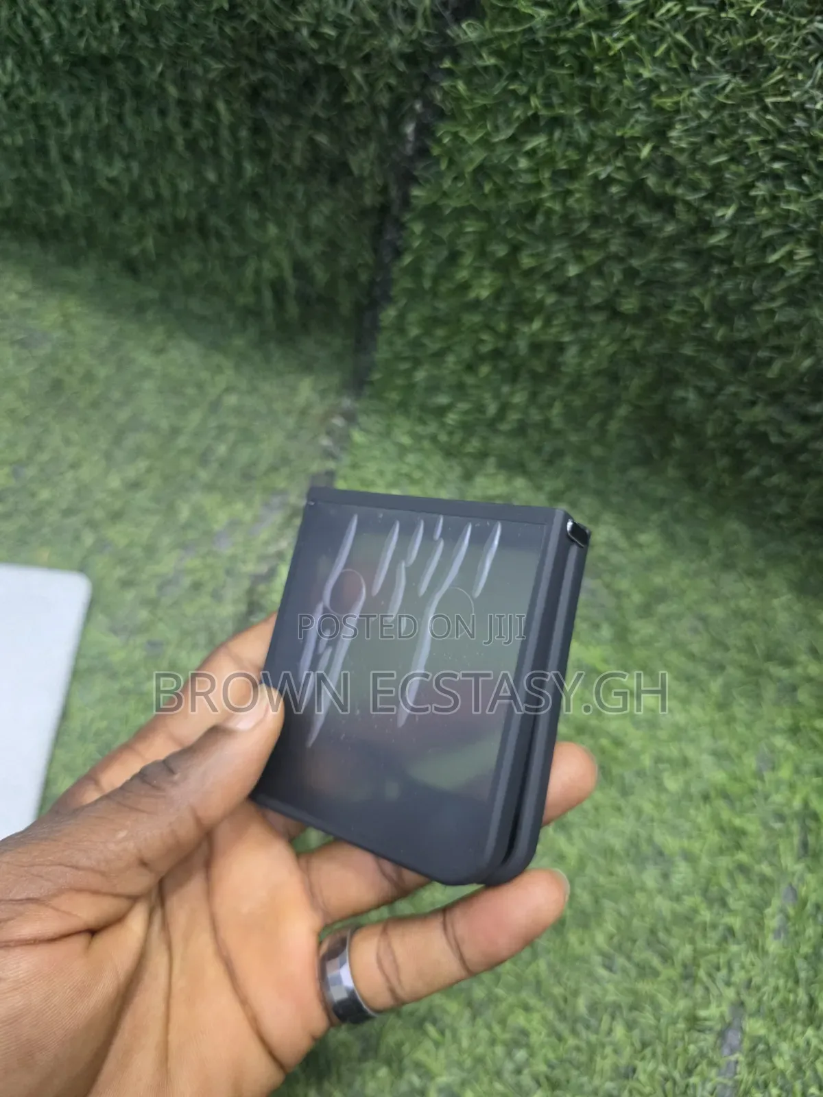 Samsung Galaxy Zflip 5/ Zflip 6 Frosted Black Transparent Case