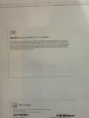 New Apple iPad Pro 13 (2024) 1 TB Silver