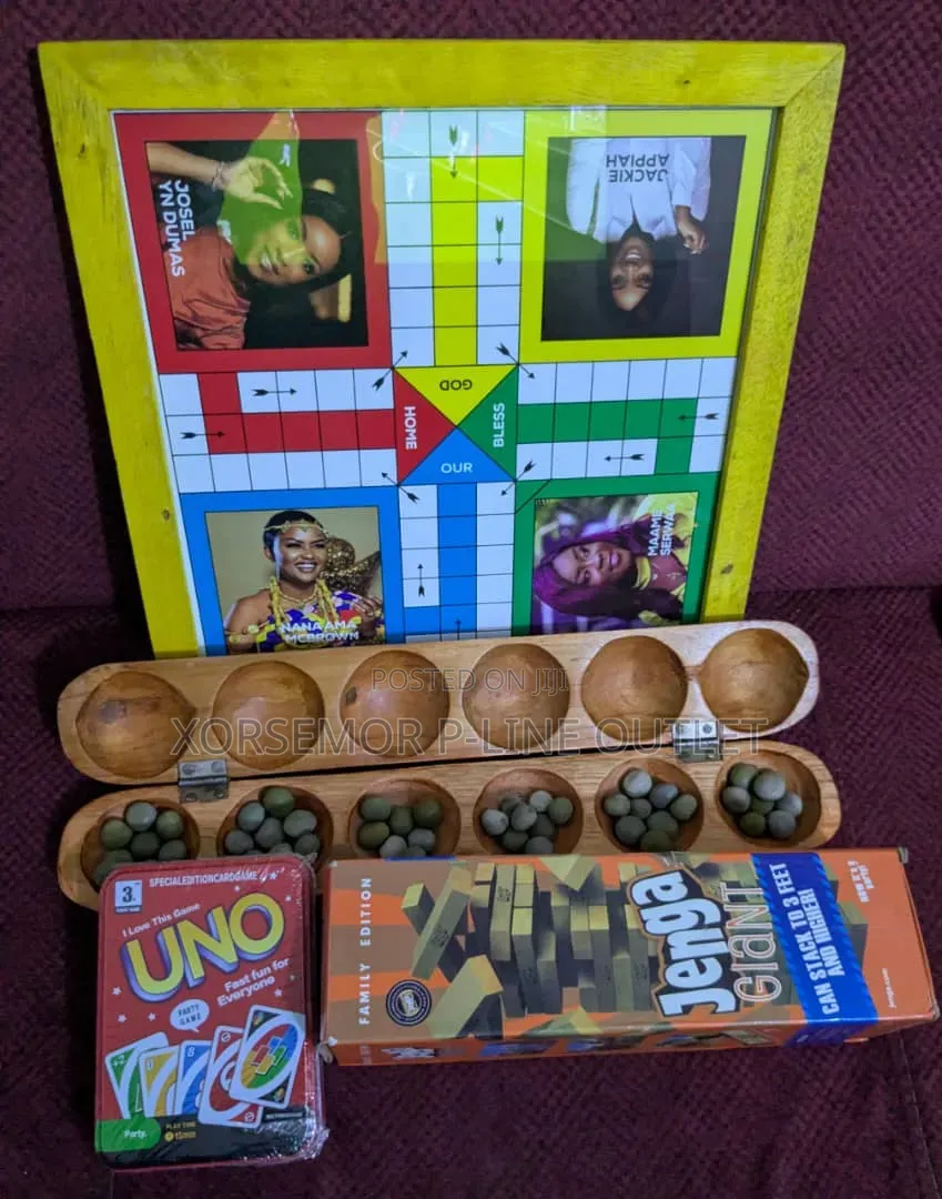 Oware , Ludo , Uno , Jenga