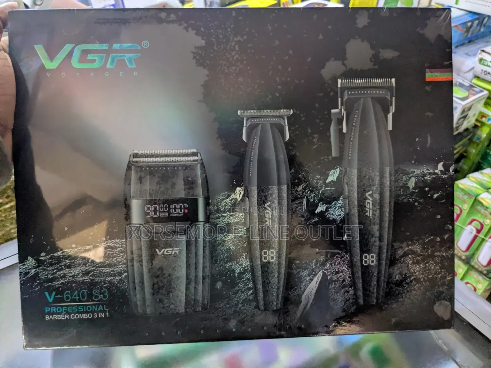 VGR 640 S3 3 in 1 Hair Cutting Kit, Hair Trimmer Foil Shavers Set
