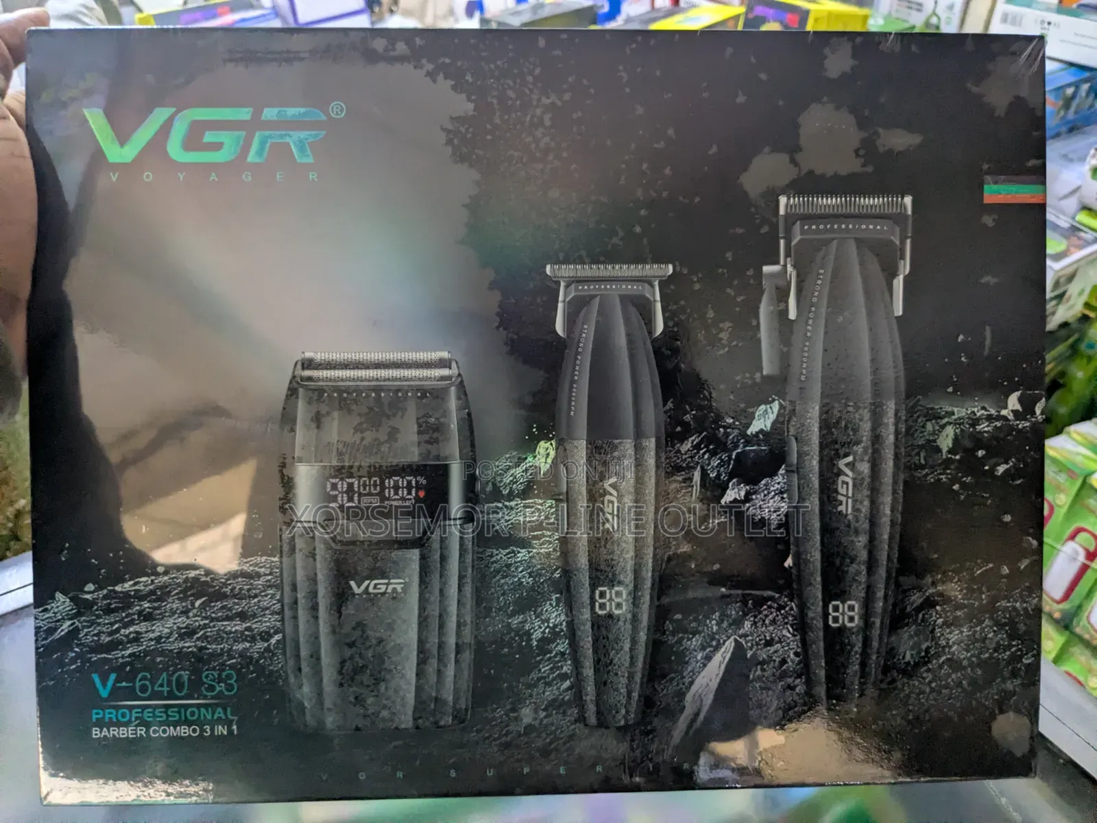 VGR 640 S3 3 in 1 Hair Cutting Kit, Hair Trimmer Foil Shavers Set