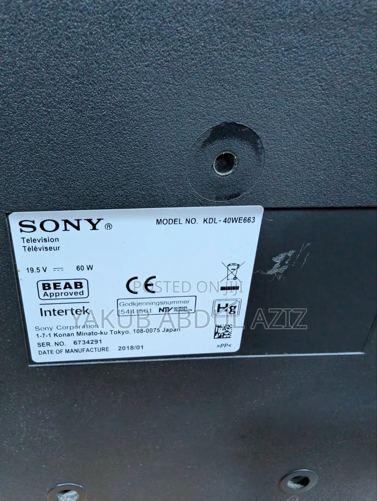 Sony 40 Inches Smart Digital TV