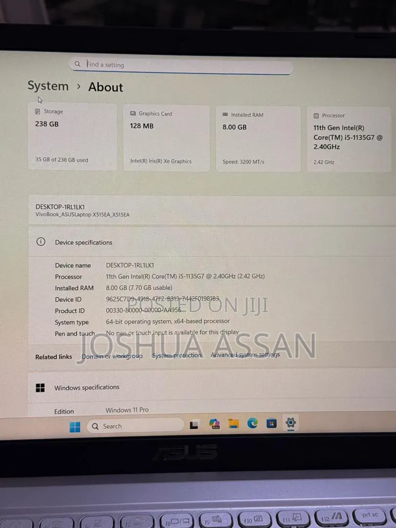 Laptop Dell 8GB Intel Core i5 SSD 256GB