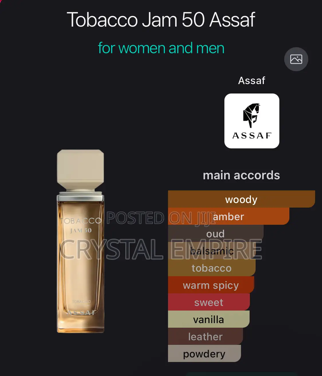 Assaf Tobacco Jam 50 Perfume