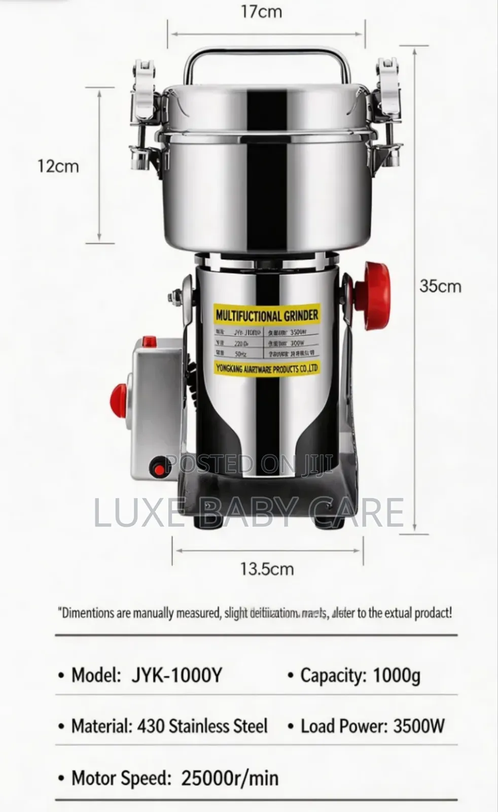 Electric Grain Mill Grinder.