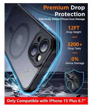 iPhone 15 Plus Phone Case Tempered Glass Screen Protector From Usa