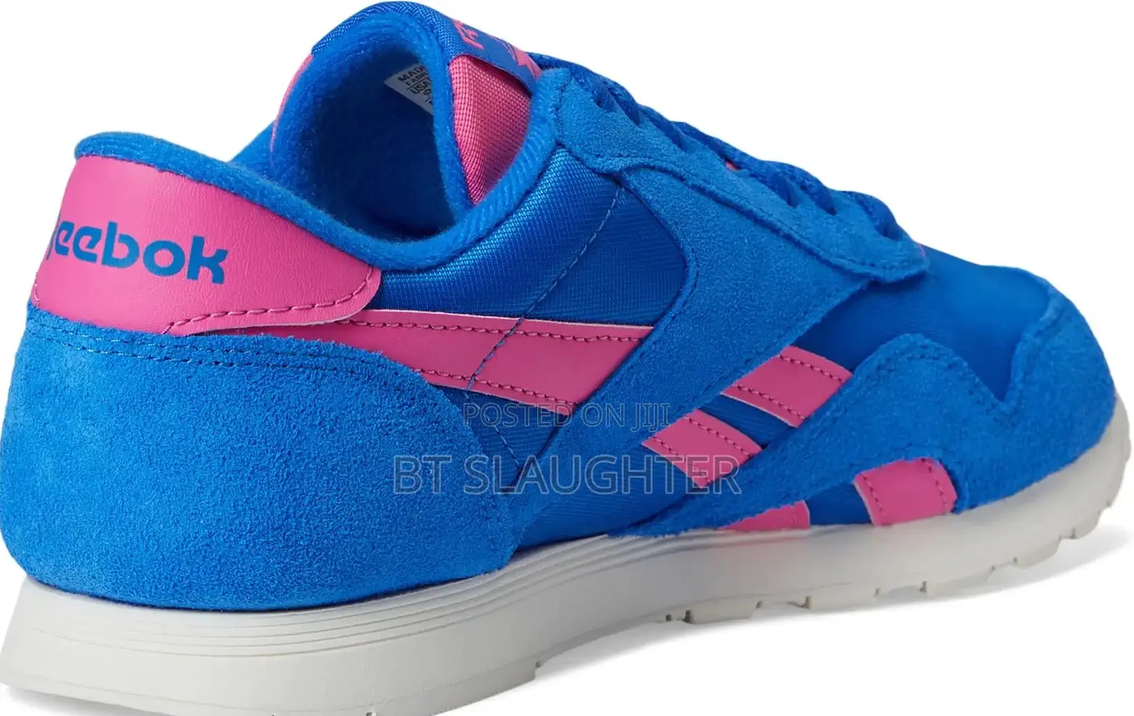 Reebok Classic Nylon Sneakers Blue Pink