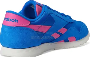 Reebok Classic Nylon Sneakers Blue Pink