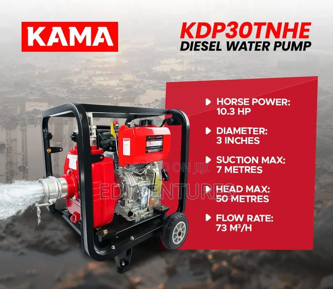 Kama 10.3 Hp 3 Inches Diesel Water Pump