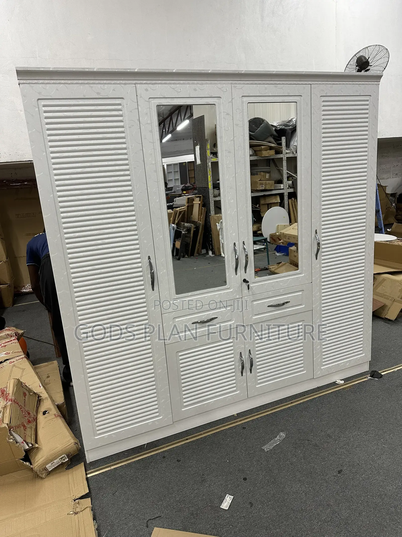 Four Doors Wooden Wardrobe (+4)