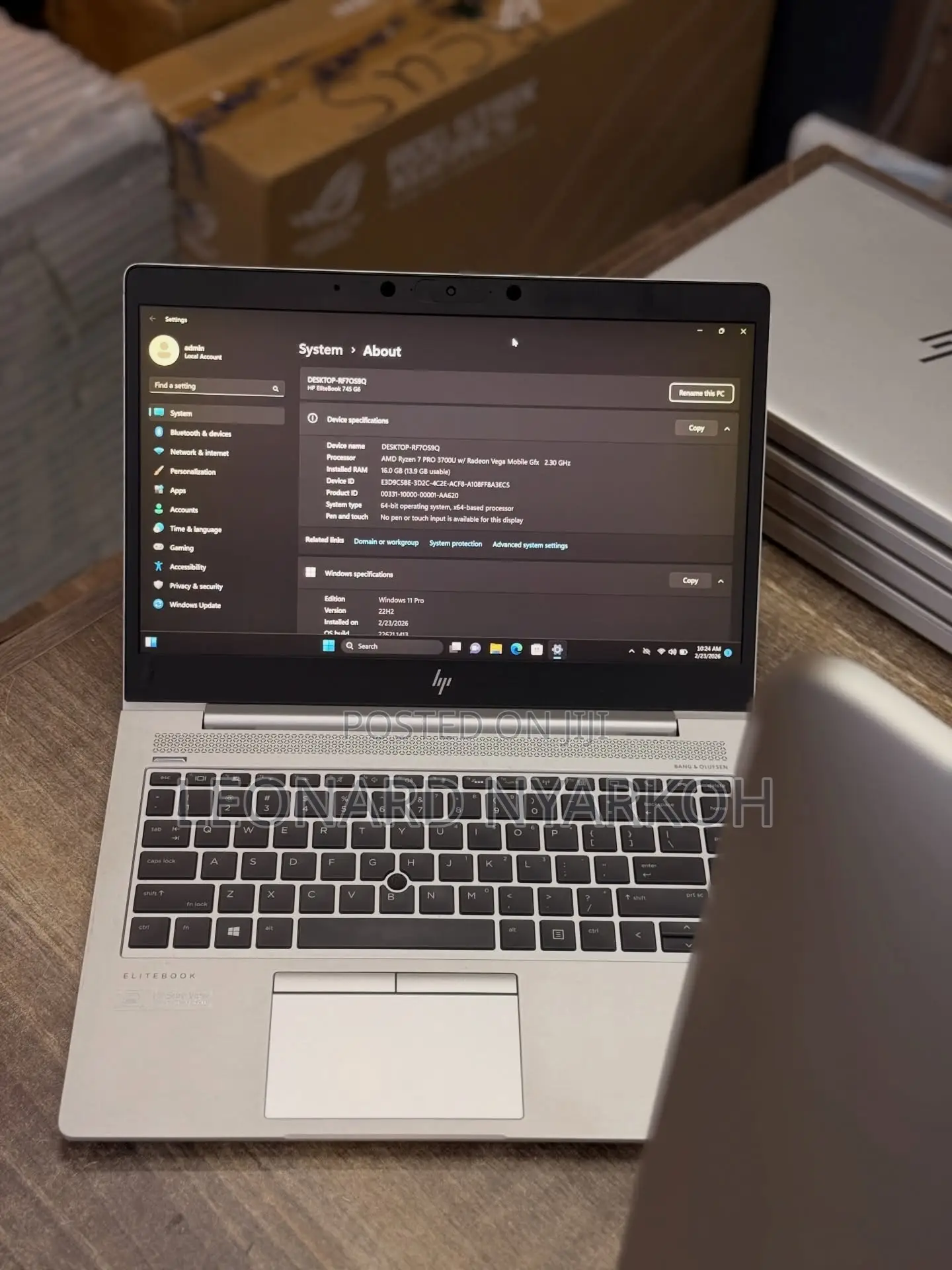 Laptop HP EliteBook 745 G6 8GB AMD Ryzen 5 SSD 256GB